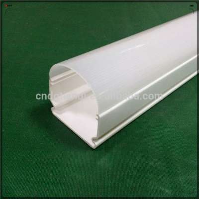 Plastic Extrusion Profile 1450mm long 350mm Height Quarter Round plastic cover cabinet light Led light Bar Cover For Cabinet