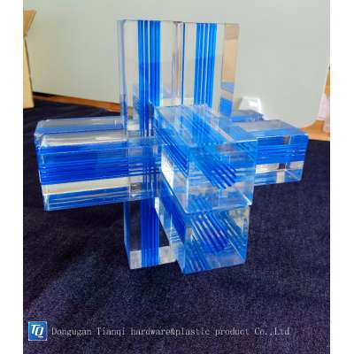 Tianqi professional factory extrude acrylic profile different size special shaped PMMA profile for led light decoration