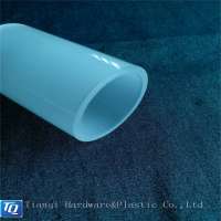 Tianqi Professional manufacturer extruded plastic hollow customized PMMA Satine frosted acrylic tube for led light