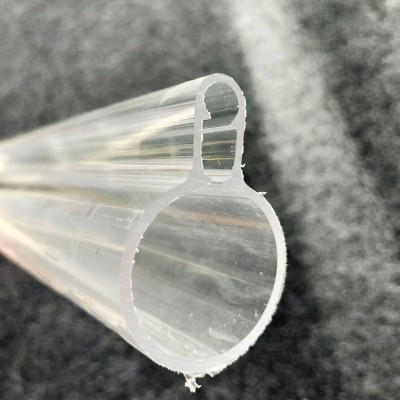 Bulk sale customized high-class transparent PC LED light cover clear polycarbonate tube plastic extrusion profile