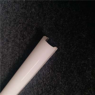 Tianqi extruded plastic profile small double layers double color stripe PMMA led light lamp shade for led light