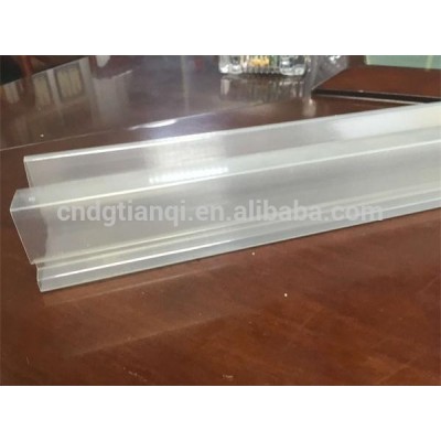 Round Tube Polycarbonate material extrusion profile two colors co-extrusion plastic cover for led lamp