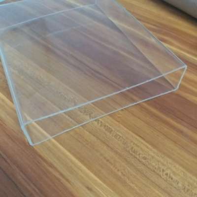 Tianqi Professional manufacturer Extruded rectangle clear acrylic case PMMA pipe for package